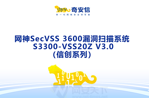 奇安信網神SecVSS 3600漏洞掃描系統 S3300-VSS20Z V3.0（信創系列）